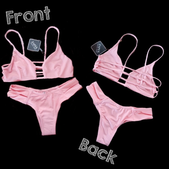 Zaful Other - 🆕NWT Caged Bandage Bikini Swimwear